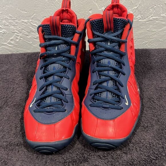 🔥🏀 Nike Little Posite Pro GS “USA Special Edition” CZ2520-600 Big Boy 7Y - EUC - Picture 4 of 15